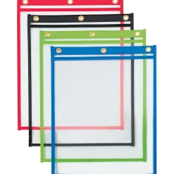 Partners Brand Heavy Weight Job Ticket Holders, 9" x 12", Assorted Colors, 20/Case (JTH151) Clearance