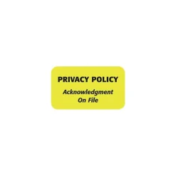 Medical Arts Press Patient Record Medical Labels, Privacy Policy, Fluorescent Chartreuse, 0.875 x 1.5 inch, 500 Labels Online