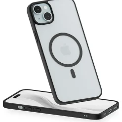 Cell Phone Cases<PEEL Bumper Series MagSafe Phone Case for iPhone 15 Plus Case, Shock Absorbing, Black (I15 PLUS BUMPER BLAC)