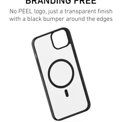 Cell Phone Cases<PEEL Bumper Series MagSafe Phone Case for iPhone 15 Plus Case, Shock Absorbing, Black (I15 PLUS BUMPER BLAC)