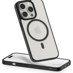 Cell Phone Cases<PEEL Bumper Series MagSafe Phone Case for iPhone 15 Pro Case, Shock Absorbing, Black (I15_PRO_BUMPER_BLACK)