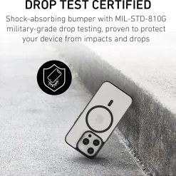 Cell Phone Cases<PEEL Bumper Series MagSafe Phone Case for iPhone 15 Pro Case, Shock Absorbing, Black (I15_PRO_BUMPER_BLACK)