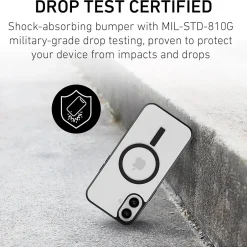 Cell Phone Cases<PEEL Bumper Series MagSafe Phone Case for iPhone 16 Plus Case, Shock Absorbing, Black (i16_PLS_BMP_BLK)