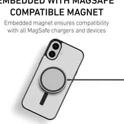 Cell Phone Cases<PEEL Bumper Series MagSafe Phone Case for iPhone 16 Plus Case, Shock Absorbing, Black (i16_PLS_BMP_BLK)