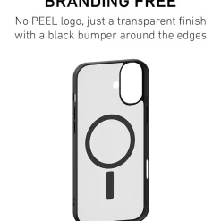 Cell Phone Cases<PEEL Bumper Series MagSafe Phone Case for iPhone 16 Plus Case, Shock Absorbing, Black (i16_PLS_BMP_BLK)