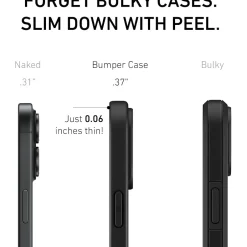 Cell Phone Cases<PEEL Bumper Series MagSafe Phone Case for iPhone 16 Plus Case, Shock Absorbing, Black (i16_PLS_BMP_BLK)