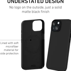 Cell Phone Cases<PEEL Magnetic MagSafe Phone Case for iPhone 15, Black (I15 6.1 MAGSAFE BLAC)
