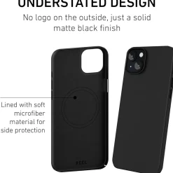 Cell Phone Cases<PEEL Magnetic MagSafe Phone Case for iPhone 15 Plus, Black (I15 PLUS MAGSAFE BLA)