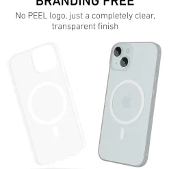 Cell Phone Cases<PEEL Magnetic Thin Series MagSafe Phone Case for iPhone 15 Case, Clear (I15 6.1 MAGSAFE CLEA)