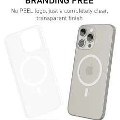 Cell Phone Cases<PEEL Magnetic Thin Series MagSafe Phone Case for iPhone 15 Pro Max Case, Clear (I15 PROMAX MAGSAFE C)