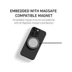 Cell Phone Cases<PEEL Magnetic Thin Series MagSafe Phone Case for iPhone 15 Pro Max Case, Black (I15 PROMAX MAGSAFE B)