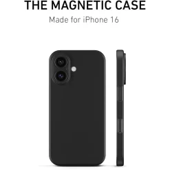 Cell Phone Cases<PEEL Magnetic Thin Series MagSafe Phone Case for iPhone 16 Case, Black (I16_STD_MAG_BLK)