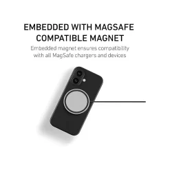 Cell Phone Cases<PEEL Magnetic Thin Series MagSafe Phone Case for iPhone 16 Case, Black (I16_STD_MAG_BLK)