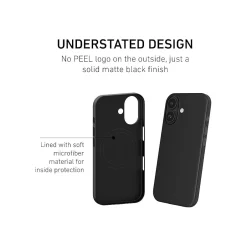 Cell Phone Cases<PEEL Magnetic Thin Series MagSafe Phone Case for iPhone 16 Case, Black (I16_STD_MAG_BLK)