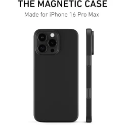 Cell Phone Cases<PEEL Magnetic Thin Series MagSafe Phone Case for iPhone 16 Pro Max Case, Black (I16_PMX_MAG_BLK)