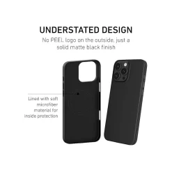 Cell Phone Cases<PEEL Magnetic Thin Series MagSafe Phone Case for iPhone 16 Pro Max Case, Black (I16_PMX_MAG_BLK)