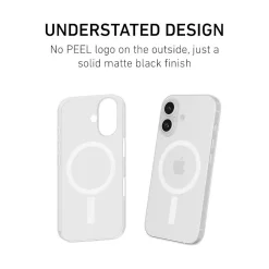 Cell Phone Cases<PEEL Magnetic Thin Series MagSafe Phone Case for iPhone 16 Case, Clear (I16_STD_MAG_CLR)