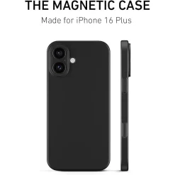 Cell Phone Cases<PEEL Magnetic Thin Series MagSafe Phone Case for iPhone 16 Plus Case, Black (I16_PLS_MAG_BLK)