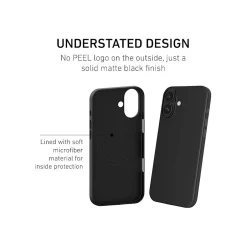 Cell Phone Cases<PEEL Magnetic Thin Series MagSafe Phone Case for iPhone 16 Plus Case, Black (I16_PLS_MAG_BLK)