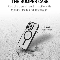 Cell Phone Cases<PEEL MagSafe Bumper Phone Case for iPhone 16 Pro, Shock Absorbing, Black (i16_PRO_BMP_BLK)