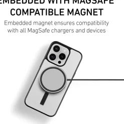 Cell Phone Cases<PEEL MagSafe Bumper Phone Case for iPhone 16 Pro, Shock Absorbing, Black (i16_PRO_BMP_BLK)