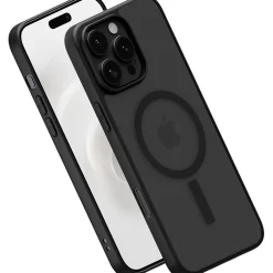 Cell Phone Cases<PEEL MagSafe Bumper Phone Case for iPhone 16 Pro Max, Shock Absorbing, Black (i16_PMX_BMP_BLK)