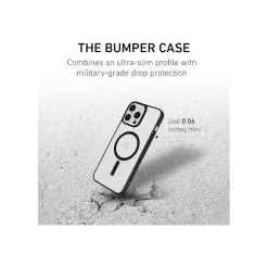 Cell Phone Cases<PEEL MagSafe Bumper Phone Case for iPhone 16 Pro Max, Shock Absorbing, Black (i16_PMX_BMP_BLK)