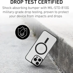 Cell Phone Cases<PEEL MagSafe Bumper Phone Case for iPhone 16 Pro Max, Shock Absorbing, Black (i16_PMX_BMP_BLK)