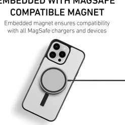 Cell Phone Cases<PEEL MagSafe Bumper Phone Case for iPhone 16 Pro Max, Shock Absorbing, Black (i16_PMX_BMP_BLK)