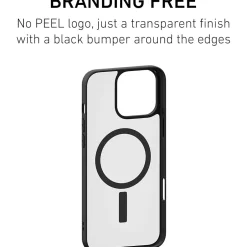 Cell Phone Cases<PEEL MagSafe Bumper Phone Case for iPhone 16 Pro Max, Shock Absorbing, Black (i16_PMX_BMP_BLK)