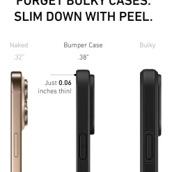 Cell Phone Cases<PEEL MagSafe Bumper Phone Case for iPhone 16 Pro Max, Shock Absorbing, Black (i16_PMX_BMP_BLK)