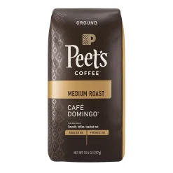 Coffee<Peet's Coffee Café Domingo Ground Coffee, Medium Roast 10.5oz (503279)