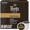 Keurig K-Cups<Peet's Coffee Cafe Domingo Coffee Keurig K-Cup Pod, Medium Roast, 88/Box (6543CT)