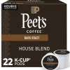Keurig K-Cups<Peet's Coffee House Blend Coffee Keurig® K-Cup® Pods, Dark Roast, 22/Box (6546)