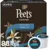 Keurig K-Cups<Peet's Coffee Vanilla Coffee, Keurig K-Cup Pod, Light Roast, 88/Carton (5000376697CT)