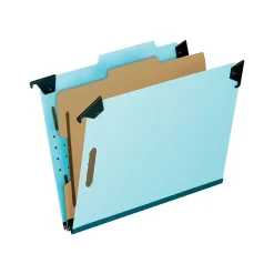 Pendaflex Classification Hanging File Folders, 1/3-Cut Tab, Letter Size, Light Blue, 10/Box (PFX 59251) Online