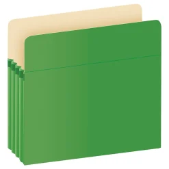Pendaflex ® Colored File Pockets, 3.5", Letter, (1524EGRE) Green Clearance
