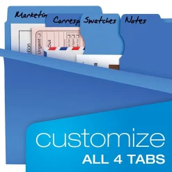 Pendaflex Divide It Up 4-Tab File Folder, Letter Size, Multicolor, 24/Pack (10772) Online