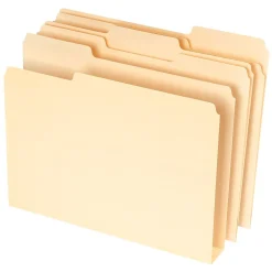 Pendaflex Double Stuff® 3-Tab File Folder, Letter Size, , 50/Box (ESS54459) Manila Online