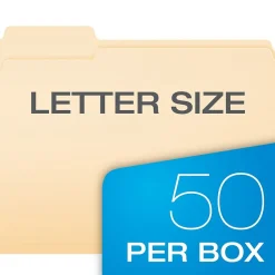 Pendaflex Double Stuff® 3-Tab File Folder, Letter Size, , 50/Box (ESS54459) Manila Online