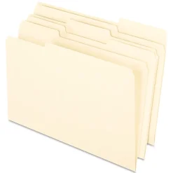 Pendaflex EarthWise Recycled File Folder, 1/3-Cut Tab, Legal Size, Assorted, 100/Box (76520) Hot
