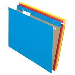 Pendaflex Essentials Recycled Hanging File Folder, 5-Tab Tab, Letter Size, Assorted Colors, 25/Box (PFX 81612) Discount