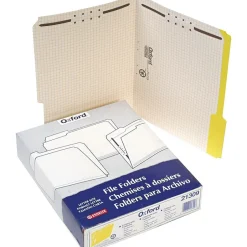 Pendaflex File Folder, 2 Tab, Letter Size, , 50/Box (PFX 21309) Yellow