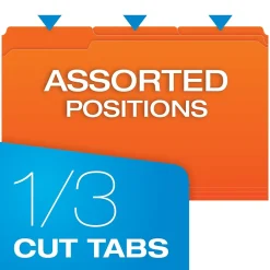 Pendaflex File Folder, 1-Tab, Legal Size, Orange, 100/Box (R153 1/3 ORA) Sale