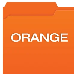 Pendaflex File Folder, 1-Tab, Legal Size, Orange, 100/Box (R153 1/3 ORA) Sale