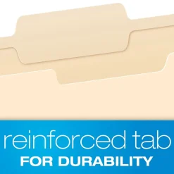 Pendaflex File Folder, 1-Tab, Letter Size, Manila, 100/Box (R752 1/3-2)