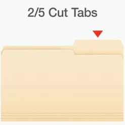 Pendaflex File Folder, 1-Tab, Legal Size, Manila, 100/Box (1006983) Discount