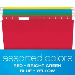 Pendaflex Hanging File Folder Combo Kit, Letter Size, Assorted Color, 25 Folders with Tabs, 50 File Folders (99199) Hot