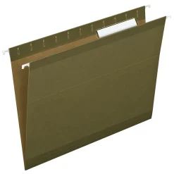 Pendaflex Hanging File Folders, 1/3-Cut Tab, Letter Size, Standard Green, 25/Box (PFX 4152 1/3) Sale