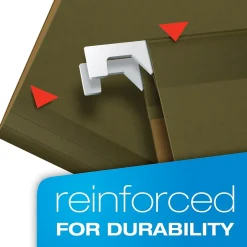 Pendaflex Hanging File Folders, 1/3-Cut Tab, Letter Size, Standard Green, 25/Box (PFX 4152 1/3) Sale